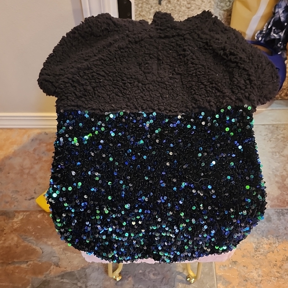 Fancy Sequin Dog Hoodie